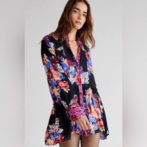 Free People Brunch A Bunch Floral Tunic